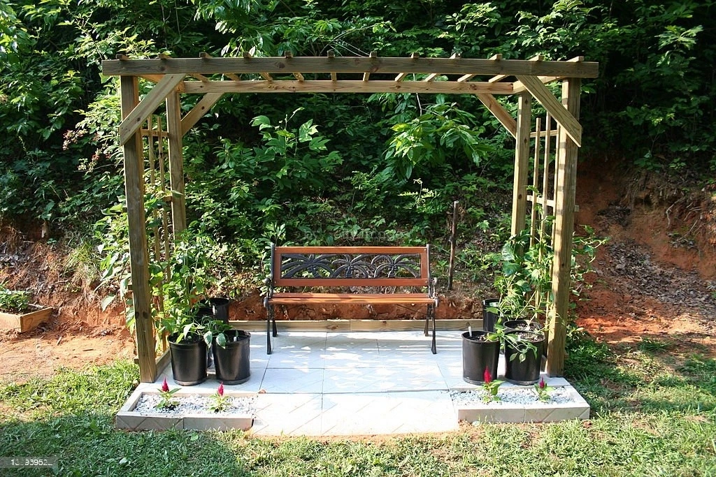 wood pergola