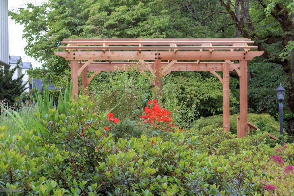 pergola with roof